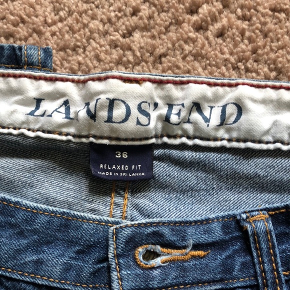 Men's Lands End Relaxed Fit Jeans - Picture 3 of 3